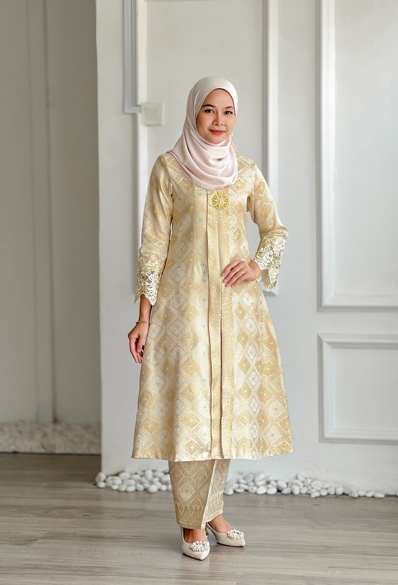 Permahsuri Kebaya Songket (Light peach) – ICAHFA