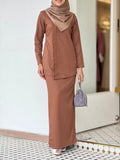 Ivy Kurung (Brown)