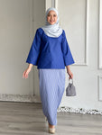 Baju Kedah cotton Square (Royal Blue)