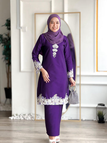 Sarimah lace  (dark purple)